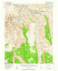 No Mans Mesa Utah Historical topographic map, 1:62500 scale, 15 X 15 Minute, Year 1953