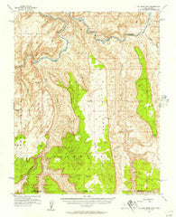 No Mans Mesa Utah Historical topographic map, 1:62500 scale, 15 X 15 Minute, Year 1953