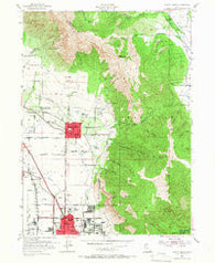 North Ogden Utah Historical topographic map, 1:24000 scale, 7.5 X 7.5 Minute, Year 1955