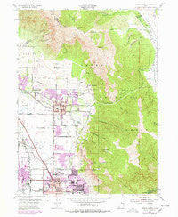 North Ogden Utah Historical topographic map, 1:24000 scale, 7.5 X 7.5 Minute, Year 1955