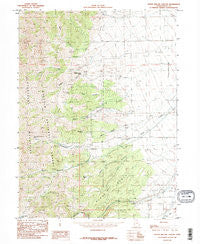 North Willow Canyon Utah Historical topographic map, 1:24000 scale, 7.5 X 7.5 Minute, Year 1985