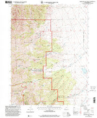North Willow Canyon Utah Historical topographic map, 1:24000 scale, 7.5 X 7.5 Minute, Year 1998