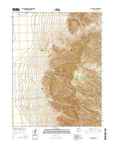 Notch Peak Utah Current topographic map, 1:24000 scale, 7.5 X 7.5 Minute, Year 2014