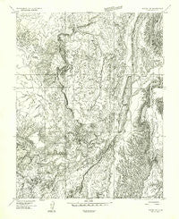 Notom 1 SE Utah Historical topographic map, 1:24000 scale, 7.5 X 7.5 Minute, Year 1954