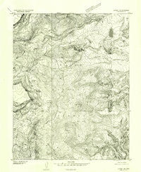 Notom 3 SE Utah Historical topographic map, 1:24000 scale, 7.5 X 7.5 Minute, Year 1952