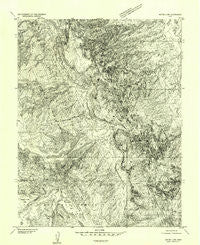 Notom 4 NW Utah Historical topographic map, 1:24000 scale, 7.5 X 7.5 Minute, Year 1952