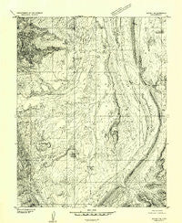 Notom 4 SE Utah Historical topographic map, 1:24000 scale, 7.5 X 7.5 Minute, Year 1952