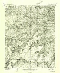Notom 4 SW Utah Historical topographic map, 1:24000 scale, 7.5 X 7.5 Minute, Year 1952