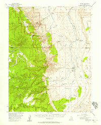 Notom Utah Historical topographic map, 1:62500 scale, 15 X 15 Minute, Year 1952