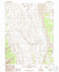 Notom Utah Historical topographic map, 1:24000 scale, 7.5 X 7.5 Minute, Year 1987