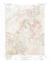 Nutters Hole Utah Historical topographic map, 1:62500 scale, 15 X 15 Minute, Year 1953