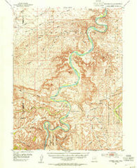 Nutters Hole Utah Historical topographic map, 1:62500 scale, 15 X 15 Minute, Year 1953