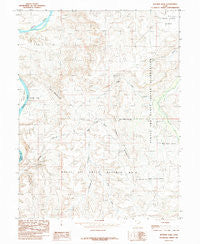 Nutters Hole Utah Historical topographic map, 1:24000 scale, 7.5 X 7.5 Minute, Year 1985