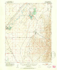Oak City Utah Historical topographic map, 1:62500 scale, 15 X 15 Minute, Year 1951