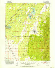 Oak City Utah Historical topographic map, 1:62500 scale, 15 X 15 Minute, Year 1951