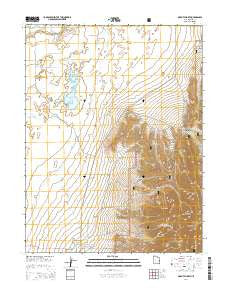 Oak City North Utah Current topographic map, 1:24000 scale, 7.5 X 7.5 Minute, Year 2014
