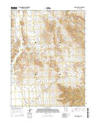 Ochre Mountain Utah Current topographic map, 1:24000 scale, 7.5 X 7.5 Minute, Year 2014