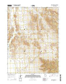 Ochre Mountain Utah Current topographic map, 1:24000 scale, 7.5 X 7.5 Minute, Year 2014