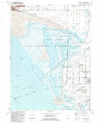 Ogden Bay Utah Historical topographic map, 1:24000 scale, 7.5 X 7.5 Minute, Year 1991