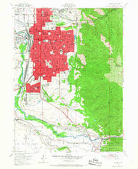Ogden Utah Historical topographic map, 1:24000 scale, 7.5 X 7.5 Minute, Year 1955