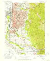 Ogden Utah Historical topographic map, 1:24000 scale, 7.5 X 7.5 Minute, Year 1955