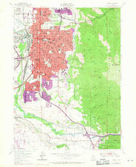 Ogden Utah Historical topographic map, 1:24000 scale, 7.5 X 7.5 Minute, Year 1955