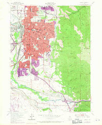 Ogden Utah Historical topographic map, 1:24000 scale, 7.5 X 7.5 Minute, Year 1955