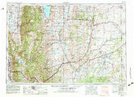 Ogden Utah Historical topographic map, 1:250000 scale, 1 X 2 Degree, Year 1954