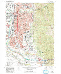 Ogden Utah Historical topographic map, 1:24000 scale, 7.5 X 7.5 Minute, Year 1992