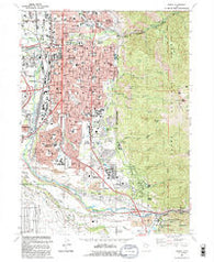 Ogden Utah Historical topographic map, 1:24000 scale, 7.5 X 7.5 Minute, Year 1992