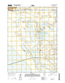 Ogden Bay Utah Current topographic map, 1:24000 scale, 7.5 X 7.5 Minute, Year 2014