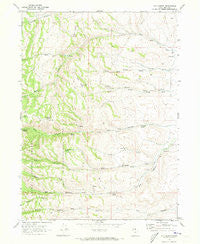Old Canyon Utah Historical topographic map, 1:24000 scale, 7.5 X 7.5 Minute, Year 1969
