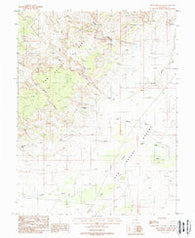 Old Woman Wash Utah Historical topographic map, 1:24000 scale, 7.5 X 7.5 Minute, Year 1988