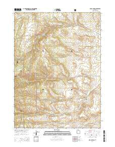 Old Canyon Utah Current topographic map, 1:24000 scale, 7.5 X 7.5 Minute, Year 2014