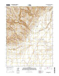 Old Woman Wash Utah Current topographic map, 1:24000 scale, 7.5 X 7.5 Minute, Year 2014