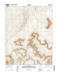Oljato Utah Current topographic map, 1:24000 scale, 7.5 X 7.5 Minute, Year 2014