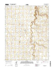 Oljato NE Utah Current topographic map, 1:24000 scale, 7.5 X 7.5 Minute, Year 2014