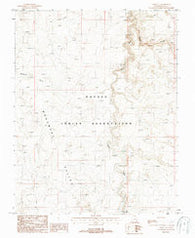 Oljeto NE Utah Historical topographic map, 1:24000 scale, 7.5 X 7.5 Minute, Year 1987