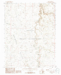 Oljeto NE Utah Historical topographic map, 1:24000 scale, 7.5 X 7.5 Minute, Year 1987
