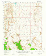 Oljeto Utah Historical topographic map, 1:62500 scale, 15 X 15 Minute, Year 1952