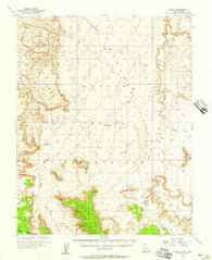 Oljeto Utah Historical topographic map, 1:62500 scale, 15 X 15 Minute, Year 1952