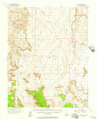 Oljeto Utah Historical topographic map, 1:62500 scale, 15 X 15 Minute, Year 1952