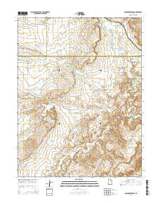 Olsen Reservoir Utah Current topographic map, 1:24000 scale, 7.5 X 7.5 Minute, Year 2014