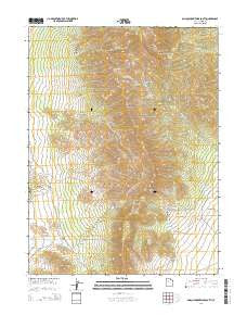 Onaqui Mountains South Utah Current topographic map, 1:24000 scale, 7.5 X 7.5 Minute, Year 2014