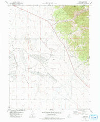 Ophir Utah Historical topographic map, 1:24000 scale, 7.5 X 7.5 Minute, Year 1980