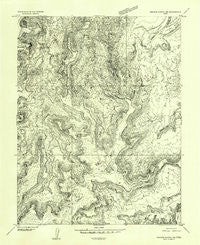 Orange Cliffs 1 SE Utah Historical topographic map, 1:24000 scale, 7.5 X 7.5 Minute, Year 1953