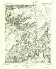 Orange Cliffs 3 NE Utah Historical topographic map, 1:24000 scale, 7.5 X 7.5 Minute, Year 1953