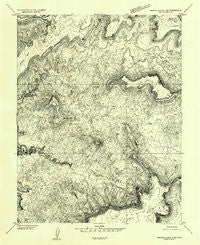Orange Cliffs 3 SE Utah Historical topographic map, 1:24000 scale, 7.5 X 7.5 Minute, Year 1953
