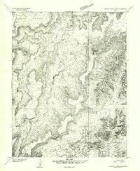 Orange Cliffs 4 NE Utah Historical topographic map, 1:24000 scale, 7.5 X 7.5 Minute, Year 1953