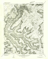 Orange Cliffs 4 NW Utah Historical topographic map, 1:24000 scale, 7.5 X 7.5 Minute, Year 1953